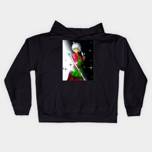 cute elf wizard for dnd and anime fans Kids Hoodie